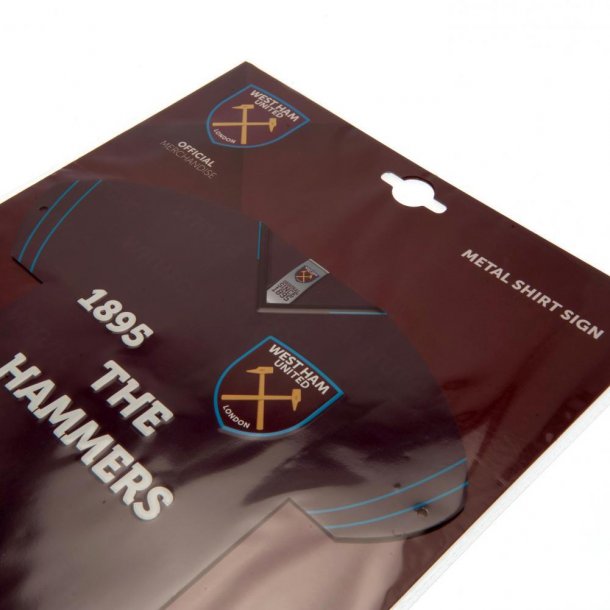 West Ham United FC Trje Metal Skilt