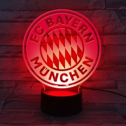 F.C. Bayern Mnchen LED Logo Lampe