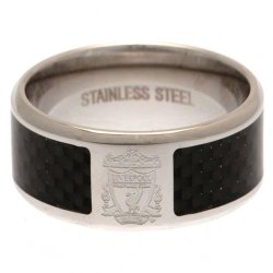 Liverpool FC Ring Med Carbon Indlg - Small