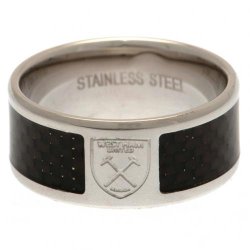 West Ham United FC. Ring Med Carbon Indlg - Small