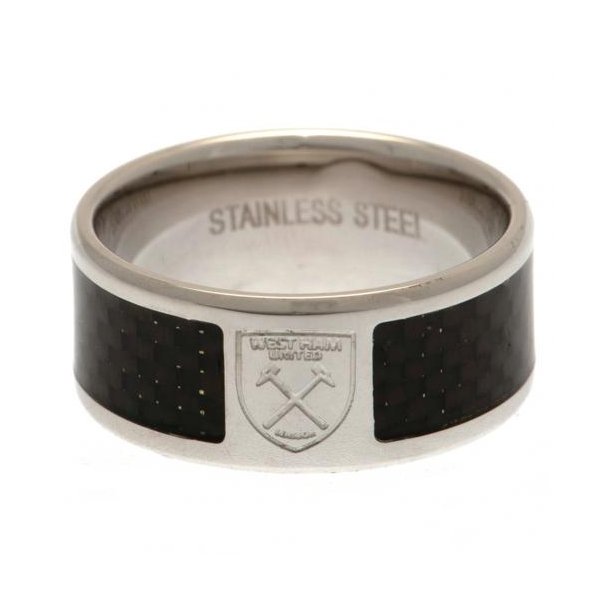 West Ham United FC Ring Med Carbon Indlg - Medium