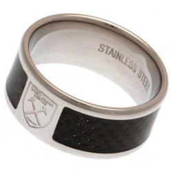 West Ham United FC. Ring Med Carbon Indlg - Small