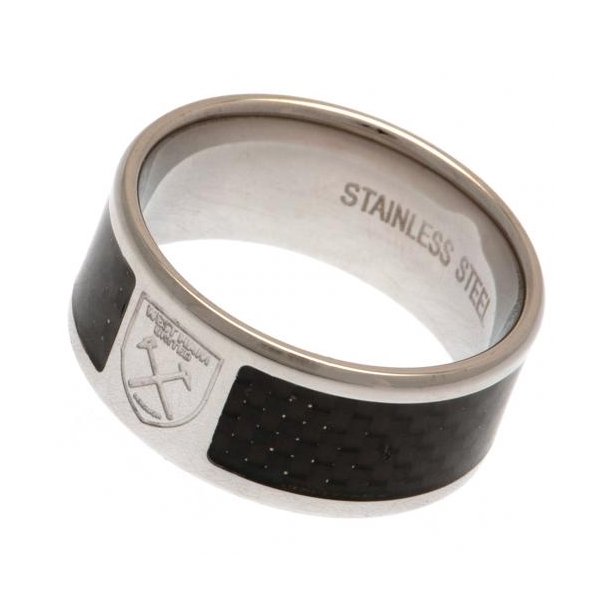 West Ham United FC. Ring Med Carbon Indlg - Small