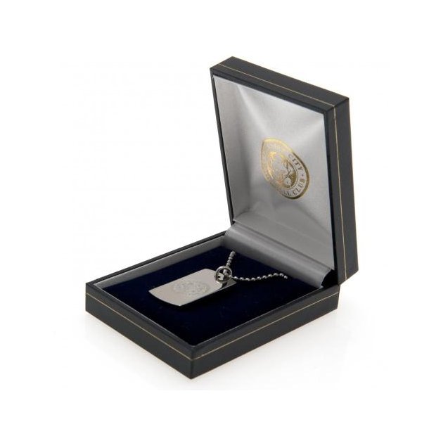 Leicester F.C. Dog Tag Med Indgraveret Logo i Gaveske