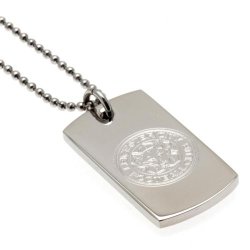 Leicester F.C. Dog Tag Med Indgraveret Logo i Gaveske