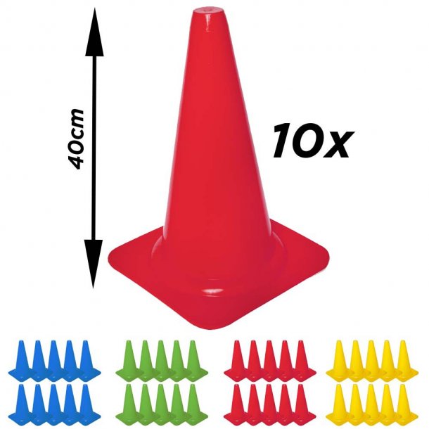 Topkegle - 40 cm - 10 stk