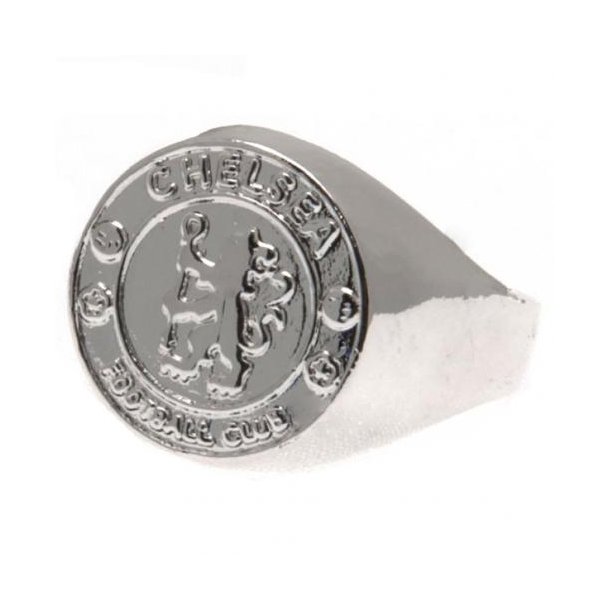 Chelsea F.C. Slvbelagt Ring - Large