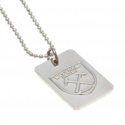 West Ham United F.C. Slvbelagt Dog Tag Halskde