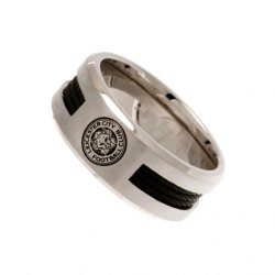 Leicester City F.C. Ring Med Sort Indlg - Medium