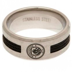 Manchester City F.C. Ring Med Sort Indlg - Large