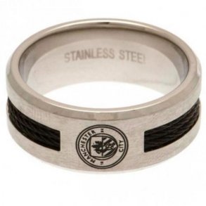 Manchester City F.C. Ring Med Sort Indlg - Medium