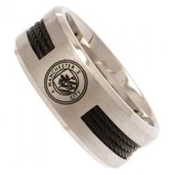 Manchester City F.C. Ring Med Sort Indlg - Large