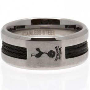 Tottenham Hotspur F.C. Ring Med Sort Indlg - Medium