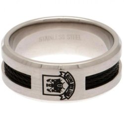West Ham United FC Ring med Sort Indl�g - Medium