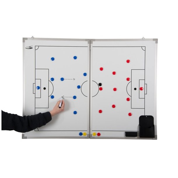 Whiteboard Fodbold Taktiktavle - Model Pro 11 - Str. 90x120 - Kuffertmodel