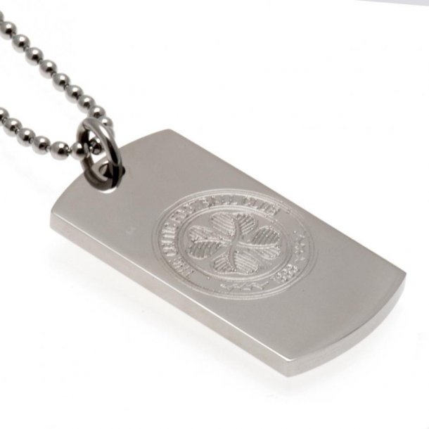 Celtic F.C. Dog Tag Med Indgraveret Logo i Gaveske