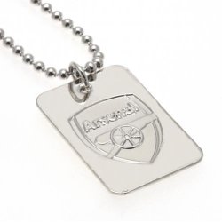 Arsenal F.C. Slvbelagt Dog Tag Halskde