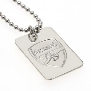 Arsenal F.C. Slvbelagt Dog Tag Halskde