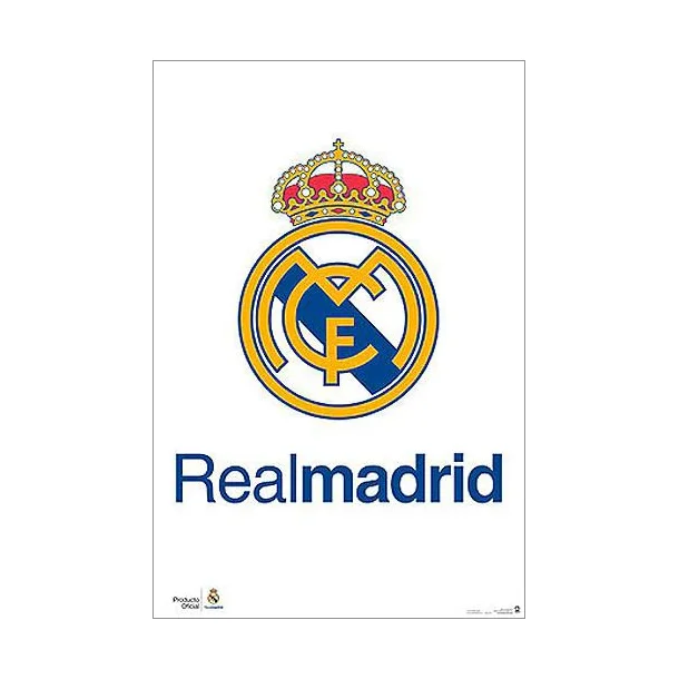 Real Madrid F.C Logo Plakat - Str. 61x91