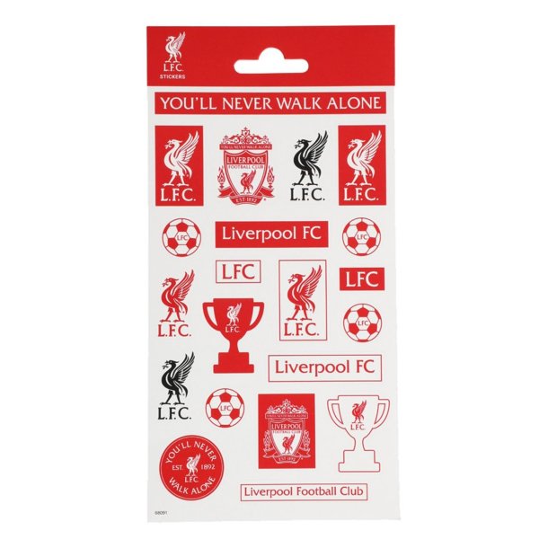 Liverpool F.C klistermrker - pakke med 21 stk.