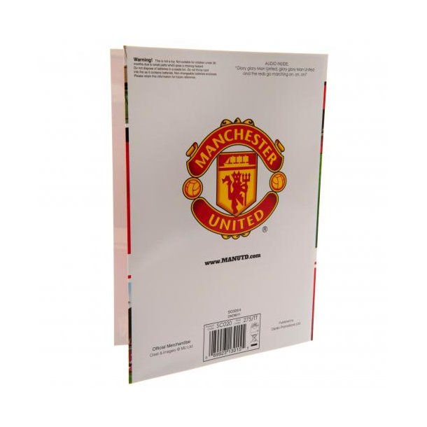 Manchester United F.C. Fdselsdagskort Med Musik