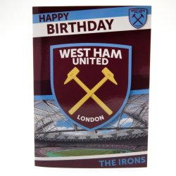 West Ham United F.C. Fdselsdagskort Med Musik